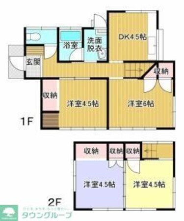加須市旗井452-8貸家の物件間取画像